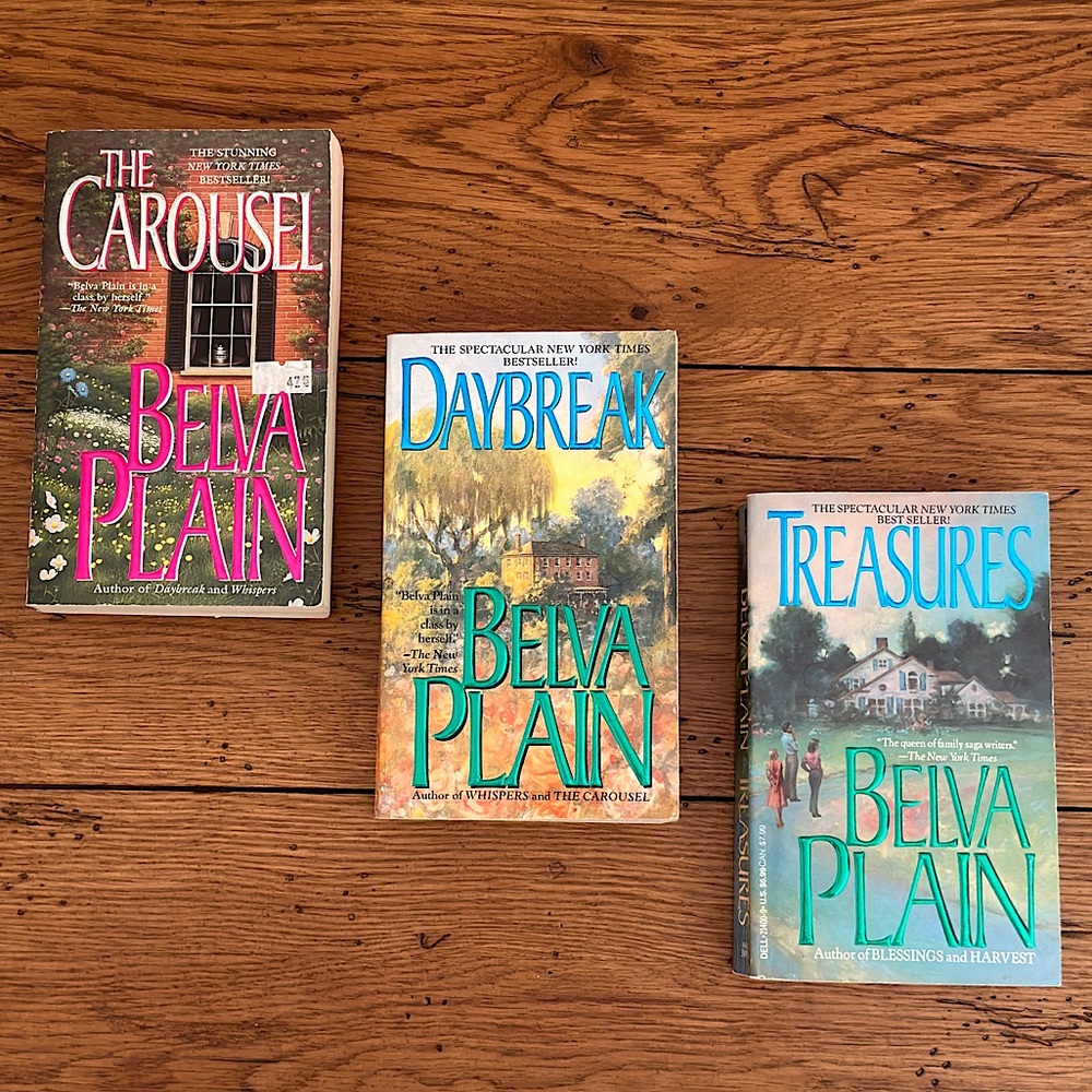 Belva Plain Romance Novel Lot - 3 Paperback Books